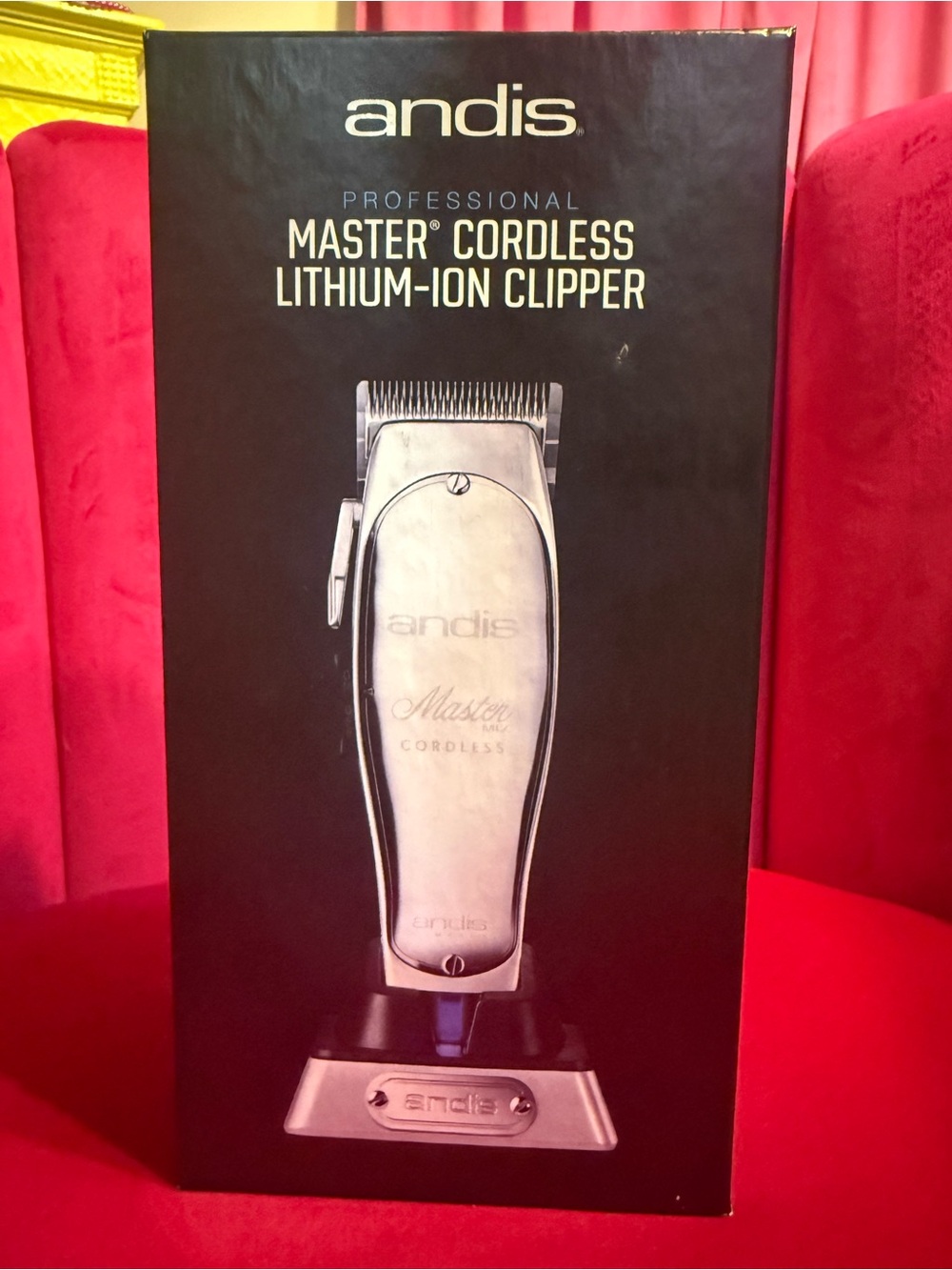 Andis Cordless Clipper in Black and Silver